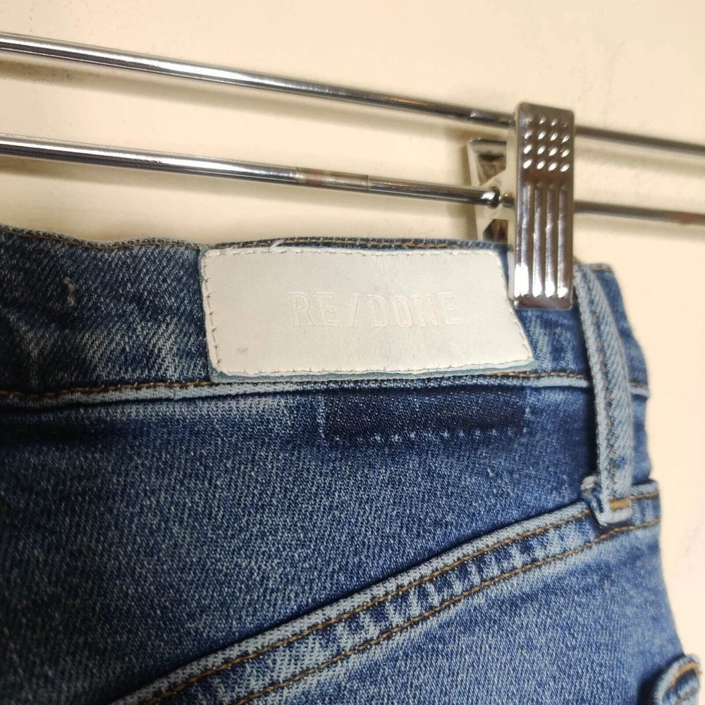 Re/Done Jeans 70 Ultra High Rise Distressed Denim Vintage‎